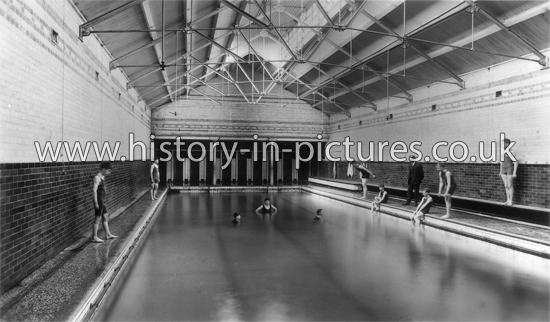 Swimming Pool, Friend's School, Saffron Walden, Essex. c.1915